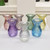 Fluted Flare Top Glass Vase - Harper - Purple (14cm)