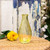 Bud Glass Vase - Vintage Fluted - Yellow (14cm)