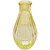 Bud Glass Vase - Vintage Fluted - Yellow (14cm)