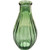 Bud Glass Vase - Vintage Fluted - Green (14cm)