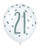 Latex Balloons - 21st Pink & Silver