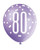 Latex Balloons - 80th Pink & Silver