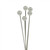 7cm Round Pins Ivory Pearl x 144