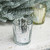 Glass Votive Vase - Speckled Mirrored - Silver (6cm)