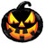 Foil Balloon - Halloween Shape Black Pumpkin Lantern (18"/45cm)