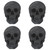 Skull Shaped Drinks Coasters (Set of 4)