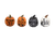 Halloween Pumpkin Decoration - Slogan (9cm) (Assorted Designs)