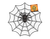 Halloween Decoration - Spider's Cobweb Glittery (Assorted Designs)