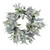 Artificial Readymade Wreath - Flocked Lambs Ear, Holly, Cones & White Berries (60cm)