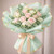 Cello Wrap (Pre-Cut Sheets) Korean Style - Green Mint with Gold Border