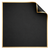 Cello Wrap (Pre-Cut Sheets) Korean Style - Black with Gold Border