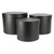 Hat Boxes - Black (Set of 3)