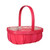 Softwood Trug with Handle - Red