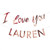 Bunting - I Love You Customisable Banner