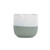 Ceramic Pot - Hortus Bordeaux Stoneware Green & White (20cm H x 22cm Dia)