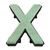 "X" OASIS® NAYLORBASE® Eco-Base Quick Clip Floral Foam Tribute Letters