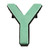 "Y" OASIS® NAYLORBASE® Eco-Base Quick Clip Floral Foam Tribute Letters