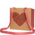 Hand Tie Gift Bag (Cube Large) - Kraft Heart of Flowers