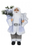 Santa Decoration - Luxury Standing in Grey Suit (45cm)
