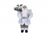 Santa Decoration - Luxury Standing in Grey Suit (45cm)