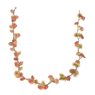 Peach Strawflower Garland (180cm)