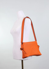 The Arch Shoulder Bag in Orange Taurillon Leather