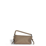 The Angle Clutch in Taupe Taurillon