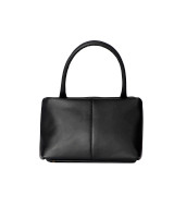 Joni Top Handle Bag –Black Taurillon  Leather