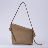 K Leather Shoulder Handbag-Dove