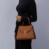 Darling Leather Top Handle Handbag 29-Sienna