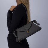 Tash Leather Shoulder Handbag-Flint