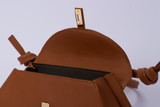 Tash Leather Shoulder Handbag-Sienna