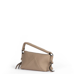 The Angle Clutch – Taupe Grained Taurillon Leather with Original Handle The Angle Clutch – Taupe Grained Taurillon Leather with Original Handle
