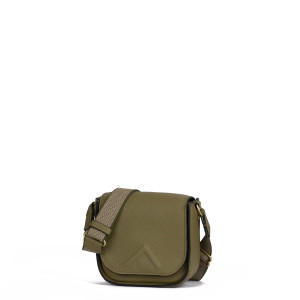 The Joely Crossbody – Olive Grained Taurillon Leather with Webbing Strap The Joely Crossbody – Olive Grained Taurillon Leather with Webbing Strap