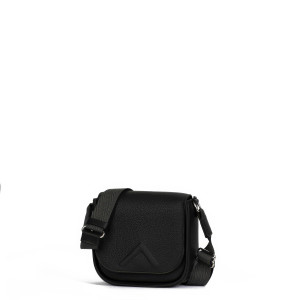 The Joely Crossbody – Black Grained Taurillon Leather with Webbing Strap The Joely Crossbody – Black Grained Taurillon Leather with Webbing Strap