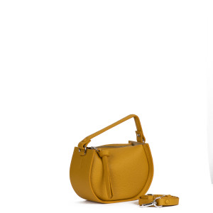 The Angle Top Handle – Yellow Grained Taurillon Leather with Signature Handle The Angle Top Handle – Yellow Grained Taurillon Leather with Signature Handle