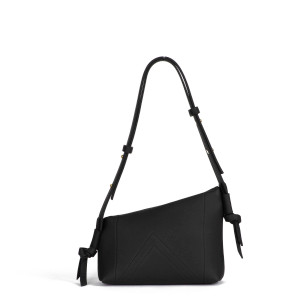 The K Shoulder Bag – Black Taurillon Leather with Frame Closure The K Shoulder Bag – Black Taurillon Leather with Frame Closure