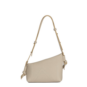 The K Shoulder Bag – Cream Taurillon Leather with Frame Closure The K Shoulder Bag – Cream Taurillon Leather with Frame Closure