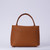 Joni Top Handle Leather Handbag-Sienna