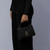 Darling Chain Leather Shoulder Handbag-Black