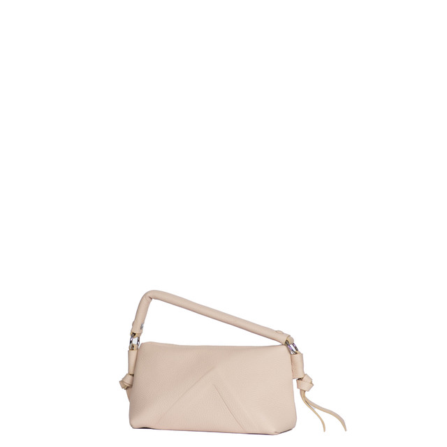 The Angle Clutch in Soft Pink Taurillon 