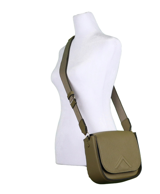 Joely Crossbody Bag in Olive Taurillon 