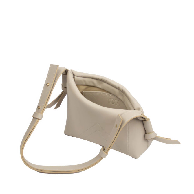  The K Shoulder Bag in Cream Taurillon