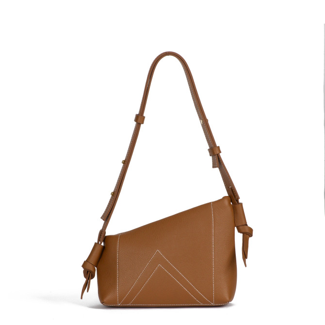 The K Shoulder Bag – Asymmetrical Leather Frame Bag | KOTA