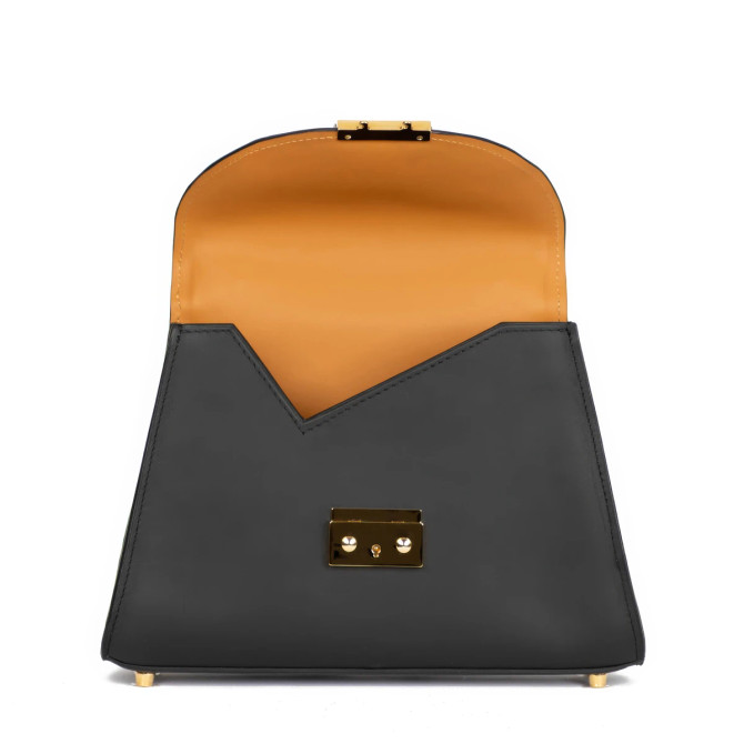 The Darling Handbag in Black Taurillon 