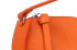 The Angle Top Handle  in Orange Taurillon 