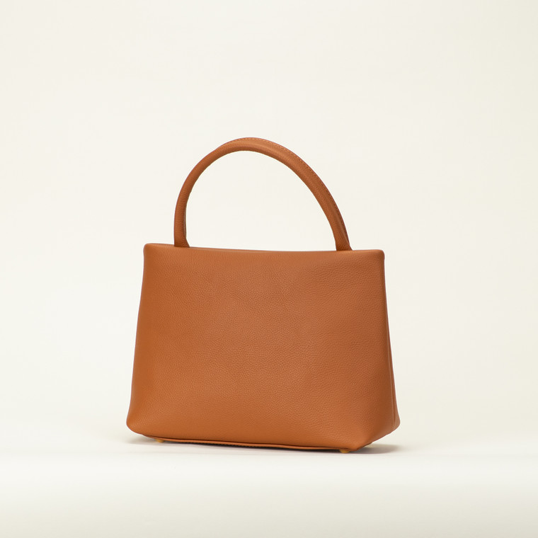 KOTA Joni saddle taurillon leather top handle bag
