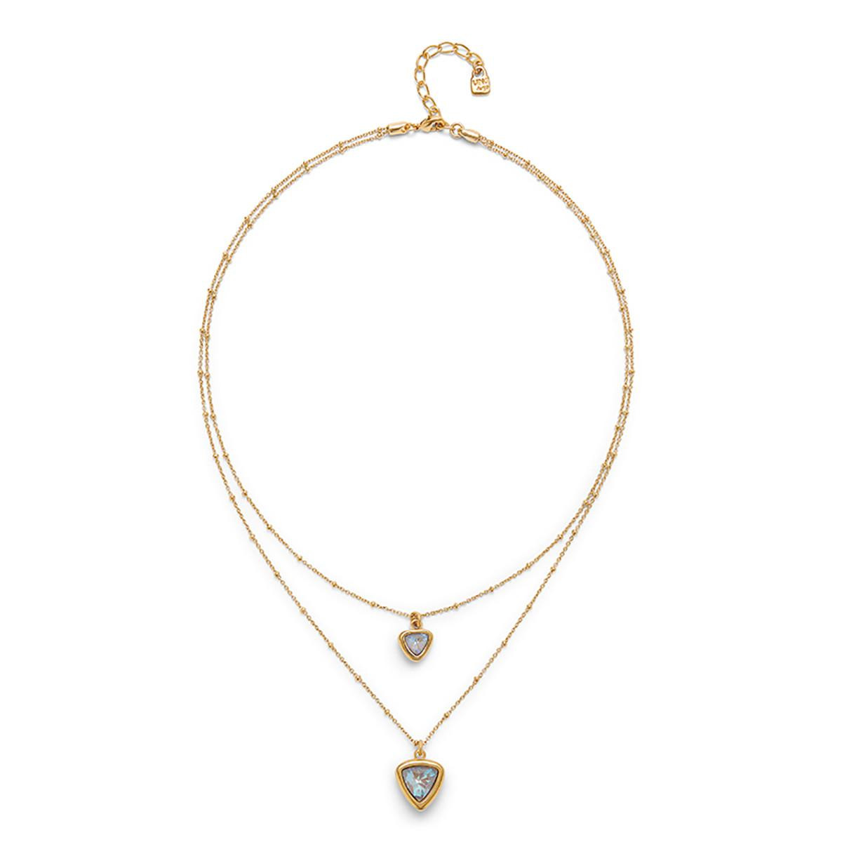 Ser Camaleonica Double Stone Necklace in Gold by UNOde50 display picture 1