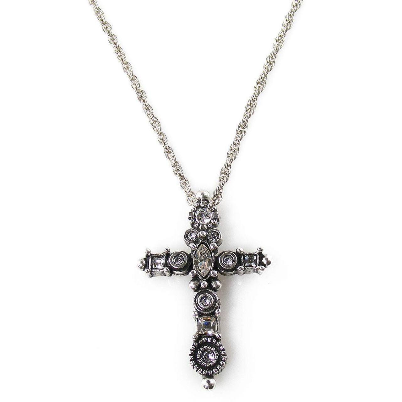 Celestial Cross Pendant Necklace - NDH46RGCRY - Sorrelli