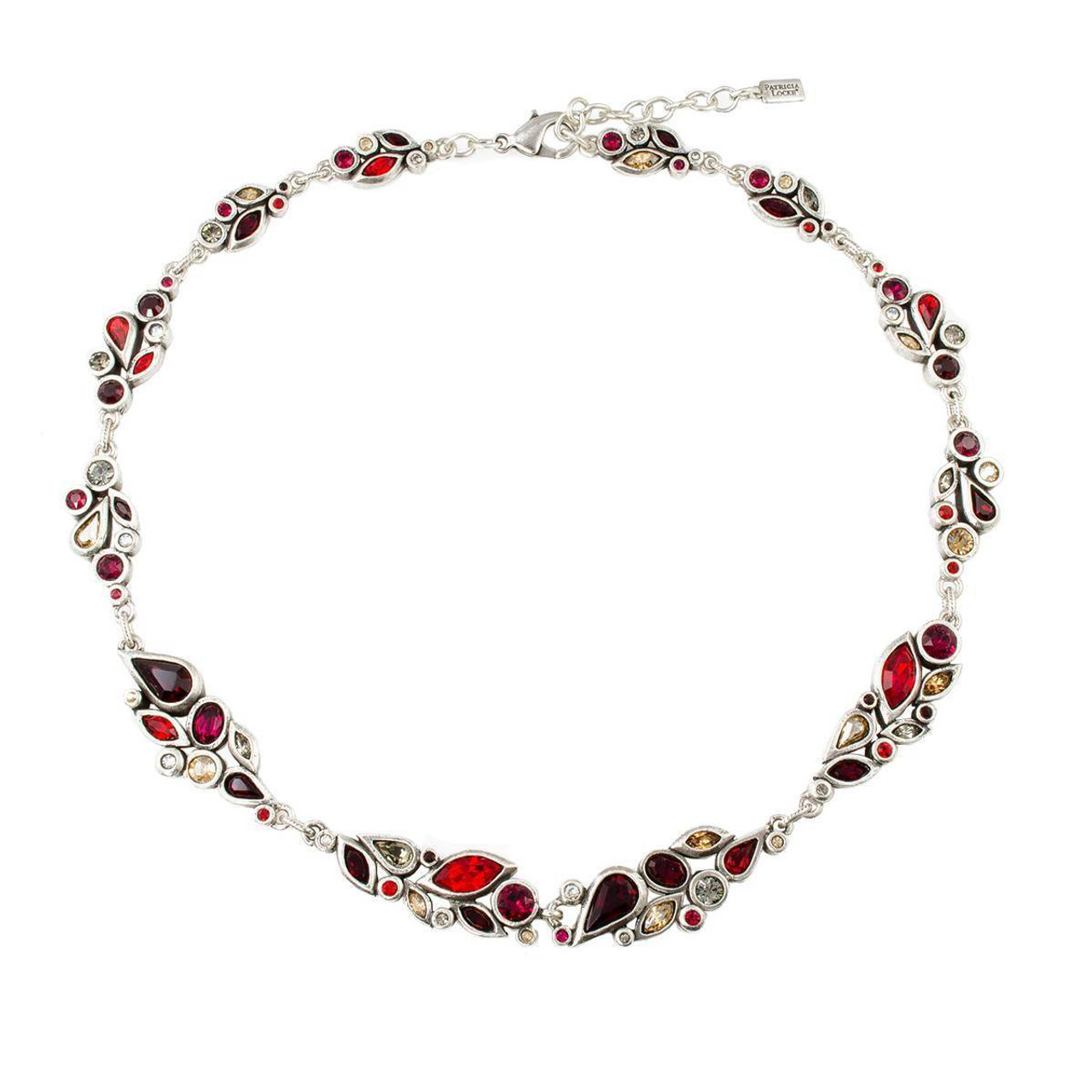 Patricia Locke Fleur Guirlande Necklace Silver Ravishing Red | Jewelry